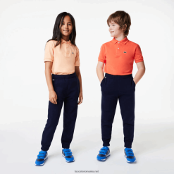 Lacoste pantaloni de sport colorblock 0H6PD43197 copii bleumarin 166