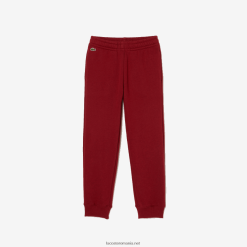 Lacoste pantaloni de sport colorblock 0H6PD43199 copii bordeaux ypw
