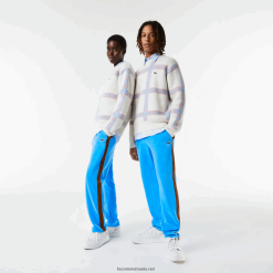 Lacoste pantaloni de sport cu bandă contrastantă laterală 0H6PD41103 bărbați albastru 4x