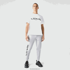 Lacoste pantaloni de sport cu imprimeu reflectorizant 0H6PD41044 bărbați grey chine cca
