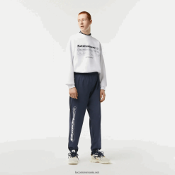 Lacoste pantaloni elastici impermeabili 0H6PD4336 bărbați albastru kxe