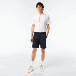 Lacoste pantaloni scurți de golf stretch ușoare sport 0H6PD4443 bărbați bleumarin 166