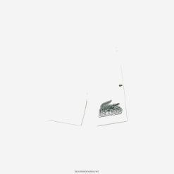 Lacoste pantaloni scurți de marcă cu imprimeu în contrast 0H6PD43072 băieți alb 70v