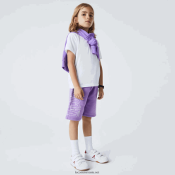 Lacoste pantaloni scurți din bumbac organic de marcă 0H6PD43276 băieți Gfu violet