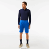 Lacoste pantaloni scurți din fleece din bumbac periat organic 0H6PD4449 bărbați albastru kxb