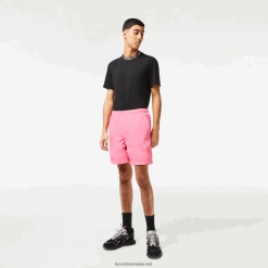 Lacoste pantaloni scurți impermeabili 0H6PD4466 bărbați roz 2r3