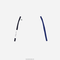 Lacoste pantaloni scurți sport colorblock deschisi 0H6PD41624 bărbați bleumarin alb zqk
