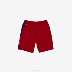 Lacoste pantaloni scurți sport colorblock deschisi 0H6PD41625 bărbați roșu albastru alb wp7
