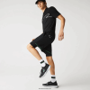 Lacoste pantaloni scurți sport în straturi 0H6PD41545 bărbați negru verde alb 9az