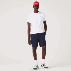 Lacoste pantaloni scurți sport tenis fleece 0H6PD41338 bărbați bleumarin 166