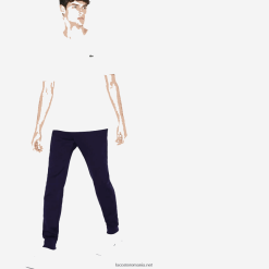 Lacoste pantaloni sport de tenis din lână 0H6PD4961 bărbați bleumarin 166