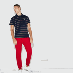 Lacoste pantaloni sport de tenis din lână 0H6PD4986 bărbați roșu 240