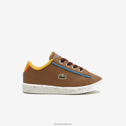 Lacoste pantofi de exterior sintetici carnaby iarna 0H6PD42993 sugari maro albastru deschis 2g7