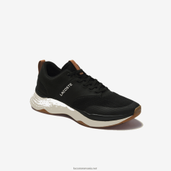 Lacoste pantofi de sport din textile court-drive plus colorblock 0H6PD41868 bărbați alb-negru 454