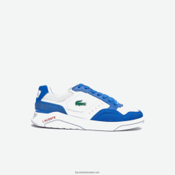 Lacoste pantofi sport game advance lux din piele 0H6PD41707 bărbați alb/albastru 080