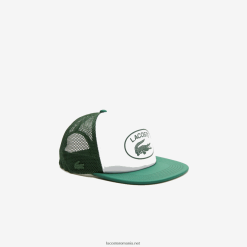 Lacoste plasă și șapcă din neopren 0H6PD42161 bărbați verde alb 291