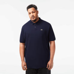 Lacoste polo din bumbac petit pique - plus size - inalt 0H6PD4189 bărbați bleumarin 166
