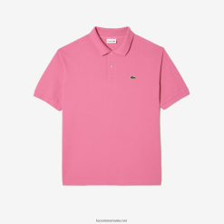 Lacoste polo din bumbac petit pique - plus size - mare 0H6PD4168 bărbați roz 2r3