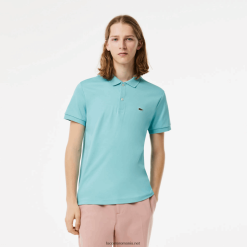 Lacoste polo din bumbac pima cu fit regulat 0H6PD4257 bărbați turcoaz bvg