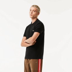 Lacoste polo din bumbac pima cu fit regulat 0H6PD4807 bărbați negru 031