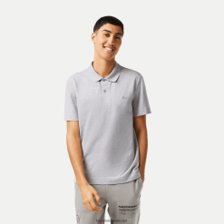 Lacoste polo din bumbac piqué respirabil cu mișcare activă 0H6PD4175 bărbați grey chine cca