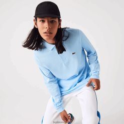 Lacoste polo original l.12.12 cu mânecă lungă 0H6PD4643 bărbați hbp albastru