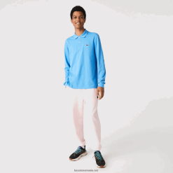 Lacoste polo original l.12.12 cu mânecă lungă 0H6PD4821 bărbați albastru 4x