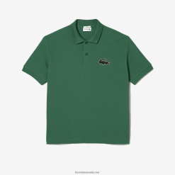 Lacoste polo original l.12.12 loose fit 0H6PD4229 bărbați verde kaki kx5