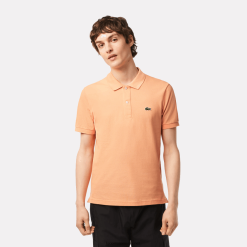 Lacoste polo original l.12.12 slim fit 0H6PD4157 bărbați portocaliu deschis heb