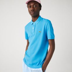 Lacoste polo original l.12.12 slim fit 0H6PD4866 bărbați turcoaz hlu