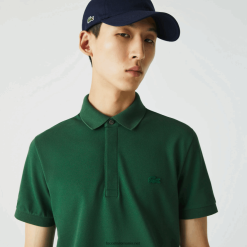 Lacoste polo smart paris din bumbac elastic piqué 0H6PD4658 bărbați verde 132