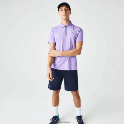 Lacoste polo sport cu termoreglare ultra-uscat pique tenis 0H6PD4869 bărbați violet bleumarin 6gp
