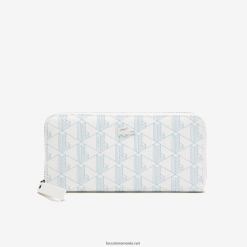 Lacoste portofel cu fermoar cu imprimeu monogram 0H6PD42775 femei mono farine panorama l58