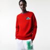 Lacoste pulover de crocodil 0H6PD41382 bărbați roșu 240
