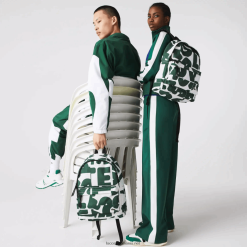 Lacoste rucsac din pânză semnătură neocroc destructurat 0H6PD42045 bărbați imprimeu peste tot croco carre j42