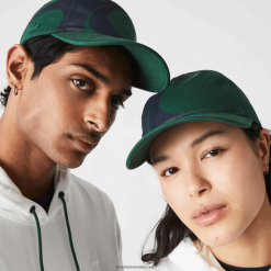 Lacoste șapcă din bumbac organic sport x theo curin 0H6PD42327 bărbați verde bleumarin 381