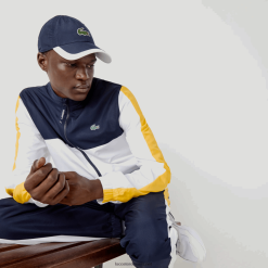 Lacoste șapcă ușoară cu chenar în contrast sport 0H6PD41932 bărbați bleumarin alb 525