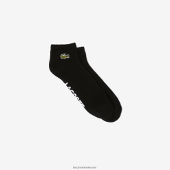 Lacoste Șosete decoltate din bumbac elastic cu marca sport 0H6PD41675 bărbați alb negru 258