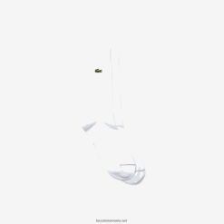 Lacoste șosete înalte din amestec de bumbac 0H6PD41658 bărbați alb 001