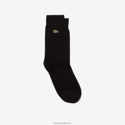 Lacoste șosete înalte din amestec de bumbac 0H6PD41659 bărbați negru 031