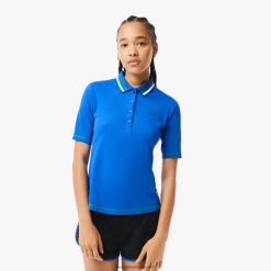 Lacoste tenis polo piqué ultra-uscat 0H6PD42367 femei albastru kxb