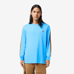 Lacoste tricou cu bandă de contrast 0H6PD4817 bărbați albastru 4x