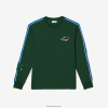 Lacoste tricou cu bandă de marcă 0H6PD4720 bărbați verde 132
