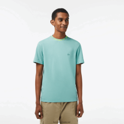 Lacoste tricou cu guler de marca cu ajustare normală 0H6PD4208 bărbați verde 3a4