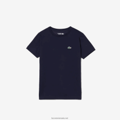 Lacoste tricou din amestec de bumbac respirabil sport 0H6PD43138 băieți bleumarin 166