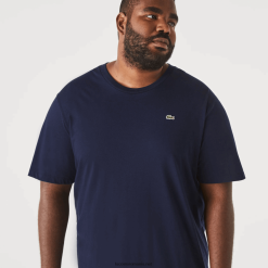 Lacoste tricou din jerseu de bumbac pima cu fit regulat xl 0H6PD4653 bărbați bleumarin 166