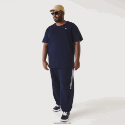 Lacoste tricou din jerseu de bumbac xl cu gât crew 0H6PD4769 bărbați bleumarin 166