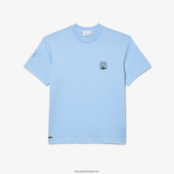 Lacoste tricou din jerseu din bumbac organic cu croială relaxată 0H6PD4225 bărbați hbp albastru