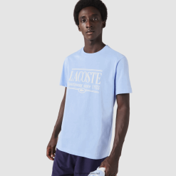 Lacoste tricou din tricou cu fit regulat 0H6PD4107 bărbați hbp albastru