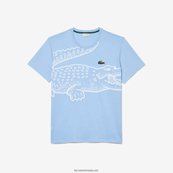Lacoste tricou loose fit din jerse - marime plus - mare 0H6PD4228 bărbați hbp albastru